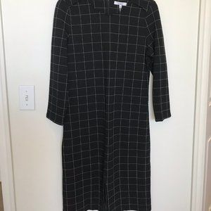 Black Checker Pencil Dress